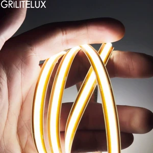 Flexible Cuttable COB LED Light Strip 528LEDs/M DC12V 24V 8mm 13W/M High Brightness 90-100lm for Cabinet Lights
