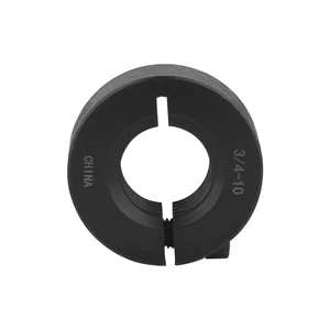 Cdriva Custom 45# Steel Split Retaining Ring with Double Threaded Holes Clamping Bearing Shaft 10mm Bore DIN/ISO Standard