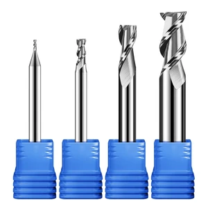 Solid Carbide 2-Flute Zinc-Finished Twist Drill Bit for Metal Drilling 6mm Shank Diameter Customizable Length