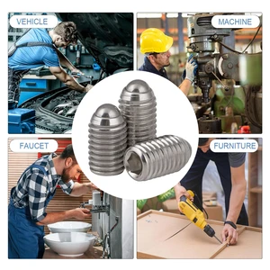 Stainless Steel Ball Plunger Point Hex Socket Set Screws Zinc Plated For Machine Bathroom Fast Delivery Metric Measurement