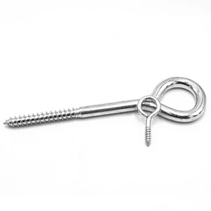 Zinc Plated Carbon Steel Roofing Wood Screws with Standard Thread Heavy Duty Fasteners for Hanging Outdoor Rigging Applications