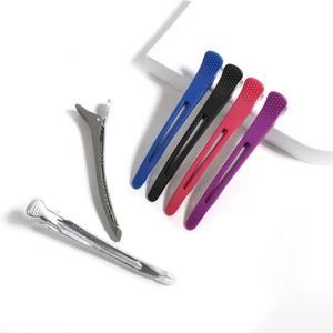 Seamless Hairdressing Special Clips Hair Salon Sectioning Perm Positioning Matte Bangs Duckbill Candy Color Casual Titanium Wave