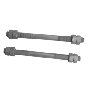 ISO Standard 10.9 Zinc Plated Stud Bolt with Nut Set High Pressure Pipeline Fastener for Oil & Gas Valve Flange Connectivity Kit