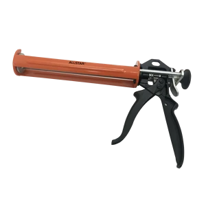 All Star Hand Tools Reinforced Caulking Gun Smooth Rod 3 Rods 380ml Capacity Caulking Gun Dispenser Gun, 12:1 16:1 Thrust Ratio
