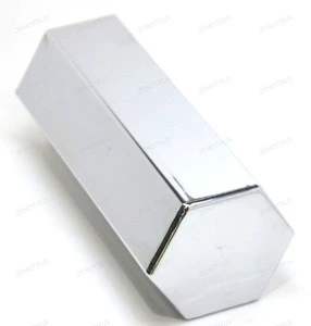 Lug Nut Covers 33mm Screw-On Hex Flat Top Plastic 4.5