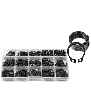 GB894 24mm 25mm 26mm 28mm Zinc Plated Carbon Steel External Circlips Black Oxide 65Mn Spring Steel Retaining Ring for Shaft