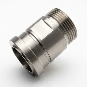 Custom OEM Titanium Gr5 Ti-6Al-4V 5-Axis Micro CNC Machined High Strength Threaded Bushing High Precision Tolerance 0.01mm