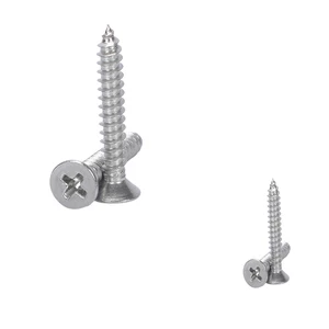 OEM 304 316 Stainless Steel Flat Head Self Tapping Screws Countersunk Metric Fine Thread For Furniture