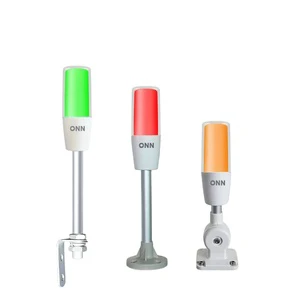 ONN-M4T DC 24V Tri-Color LED Equipment Indicator Light With Optional Buzzer Single Layer Design For Warehouse Use