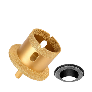 Diany Saw Countertop Opening Countersink Drill Bit 40mm/60mm Vacuum Brazed Zinc Finish 64mm Total Length 100mm Working Length