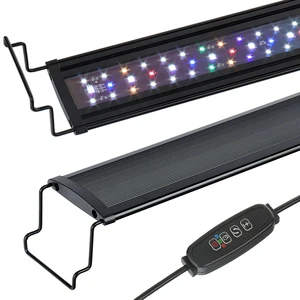 Heto Factory Price Full Spectrum LED Aquarium Light IP67 Waterproof Adjustable Length Dimmable 10W 500lm 9000-12000K CRI 80.89