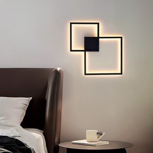 Customized Art Deco LED Wall Lamp Iron Body for Indoor Decorative Use in Home Living Room or Hotel