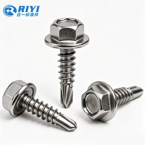 Self Tapping Metal Hex Screw Custom Hexagon Self Tapping Screw for Metal OEM ODM Custom Drawing Made to Order Screw