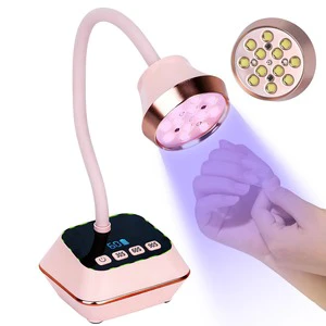 UV LED Nail Lamp Cordless Nail Dryer with 12 LEDs, 3 Timer Settings 1500mAh Battery, Portable Gel Nail Lamp for Fast Curing