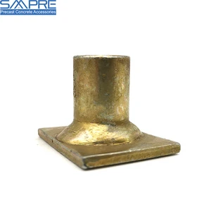 Flat Plate Steel Lifting Socket Extension Anchor with Foot for Concrete Building
