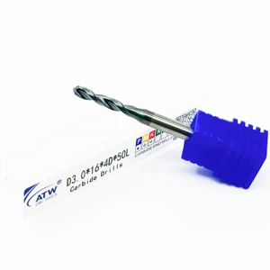Top Quality Tungsten Solid Carbide CNC 2 Flute 56HRC Hard Metal Drill Bit Price for Deep Hole Drilling