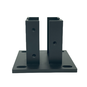 Aluminum Fence Post Base Brackets Powder-Coated Anchor Deck Porch Handrail Eco-Friendly Chemical Pressure-Treated 3D 3ft Height