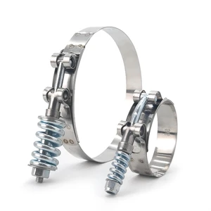 201/304/316 Stainless Steel Strong T Bolt Super Hose Clamps With Spring