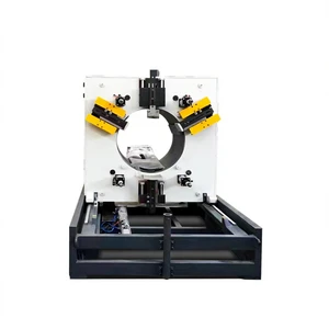 New High-Speed Fully Automatic Hydraulic Cutter for Industrial HDPE Double Wall Corrugated Pipe Cutting 380V 1 Year Warranty