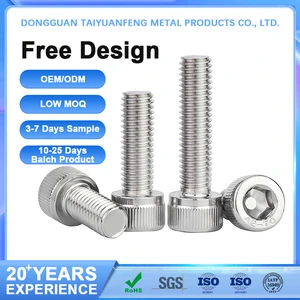 Fastener Manufacturer 304 316 Stainless Steel Hex Socket Head Cap Screw Din912 Allen Cap Head Bolt