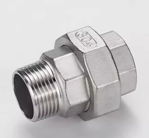 Durable 304 Stainless Steel Threaded Bushing Union for Pipe Connections and Industrial Use