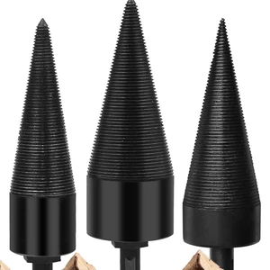Round/Square/Hexagonal Shank Firewood Drill Bit Splitter Wood Split Cone Drill Bit for Tree Cutting
