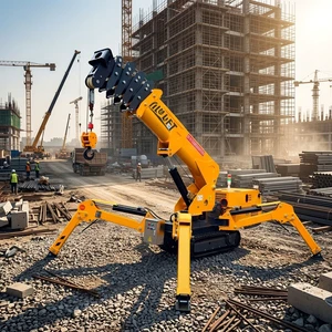 Proportional Remote Control 3T 5T 8T 10T 14T Hydraulic Mini Spider Crane