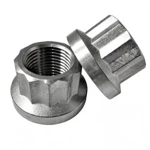New GV Brand M12x1.5 Stainless Steel 12 Point Flange Nuts Universal Fit for Automotive Industry Replacement/Repair