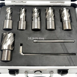 8pcs Weldon Shank Mag Drill Bits 1