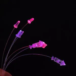 Elanby 0.75MM PMMA LED Fiber Optic Light Bare Fiber Strands End Glow Starry Sky Effect IP67 Rated 6000K Daylight Dimmable