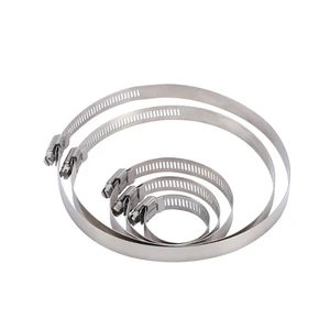 YPH in Stock 304 Stainless Steel American Style Hose Clamp Complete Water Pipe Bracket Specifications Bolts Clamps