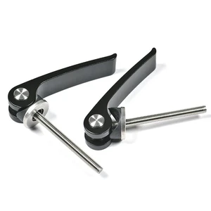 Bike Cam Levers with Long Threaded Bolts for Universal Frame Accessory Mounting Black Rapid Clamping Hardware Kit