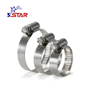 Wholesale Premium Stainless Steel Adjustable Bolt Hose Clamps American Type Metric/Inch Sizes Polished Surface Customizable