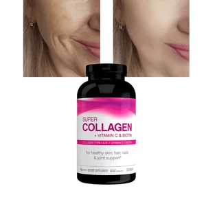 OEM Natural Collagen Tablets for Glowing Skin Brightening Skin Whitening Hydrolyzed Collagen Tablets for Adults & Pregnant Women