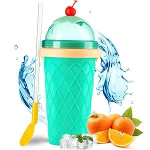 Frozen Magic Latest Slushy CupSlushy Maker Cup Silicone DIY Smoothie TIK TOK Pinch Cup DIY Slushy Maker