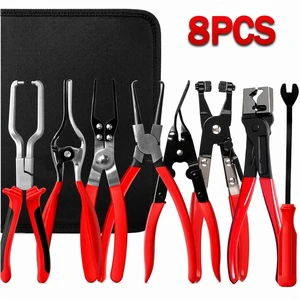 Hot Sale Auto Repair Pliers Wire Stripper Cutter Pliers Kit Auto Clip Pry Bar Oil Pipe Separator Car Wiring Repair Tools OEM