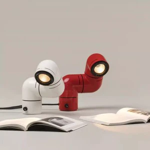 Wholesale Nordic Indoor Water Pipe Decoration Table Light for Villa Bedroom Hotel Living Room Decor Modern Designer Desk Lamp