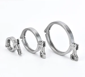 Industrial/Commercial Grade 304 Stainless Steel AADLP 13MHH Single Pin Clamp Inch Measurement System Fold Type Bolts Clamps