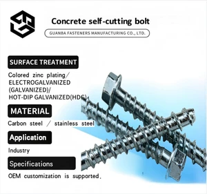 Hexagonal TEDUN FASTENER Carbon Steel Self-Drilling Anchor Bolts Self-Tapping Concrete Anchors Manufactured FASTENER