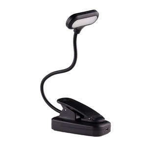 Minimalist Design LED Book Reading Light Small Lightweight Foldable Kids Gift for Studying Travel White Shade Electric Power