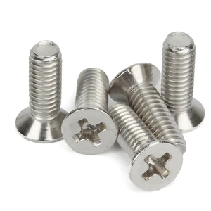 High-Quality Rust-Proof Phillips Head Screw DIN 965 304 Stainless Steel Metric Cross Recessed Countersunk Head Screws