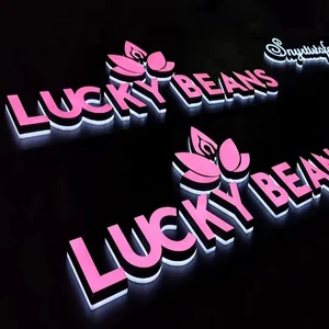 Manufacturer ODM Custom 3D Letters PVC Waterproof LED Sign Light for Retail Shop Office Store Front Business Logo Outdoor