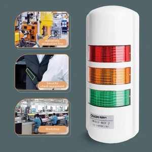 High Quality 12V 24V Tri-color Warning Lights Wall Mounted LED Flashing Alarm signal Indicator Light