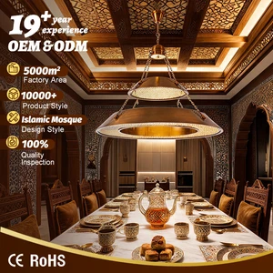 Bespoke Indoor Fixtures Custom Multi Tier Vintage Bronze LED Chandelier Light For Masjid Grand Hall Mosque Restaurant
