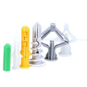 Small Green Fish Nylon Expansion Screw Pipe Clamp Gypsum Wall Plug Plastic Expansion Plug Airplane Use Wholesale