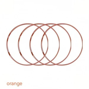 Incut Orange Aluminum Alloy Audi A8 Automobile Wheel Hub Protection Ring
