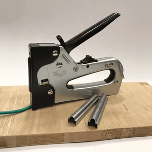 JY819 Industrial & DIY Grade 2-in-1 Cable Staple Tacker Manual & Pneumatic Power Source Nail Guns