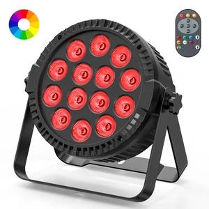 US Warehouse Delivery 4 In 1 RGBW 14 LEDs High Light Stage Effect Light DMX512 Control Sound Activated Remote Control Par Light