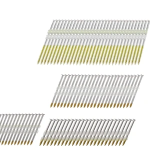 21 Degree Steel Roofing Nails Plastic/paper Nails Air GunHot-Dip Ring Nails Smooth Shank Brad Head Style Price Advantage