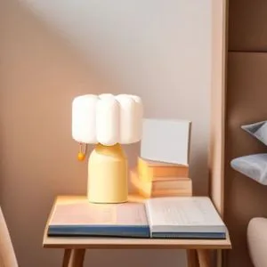 Cream Style Night Light Bedside Lamp Creative Ceramic Vase Lamp Bedroom Light Luxury High-end Table Lamp High-value Night Light